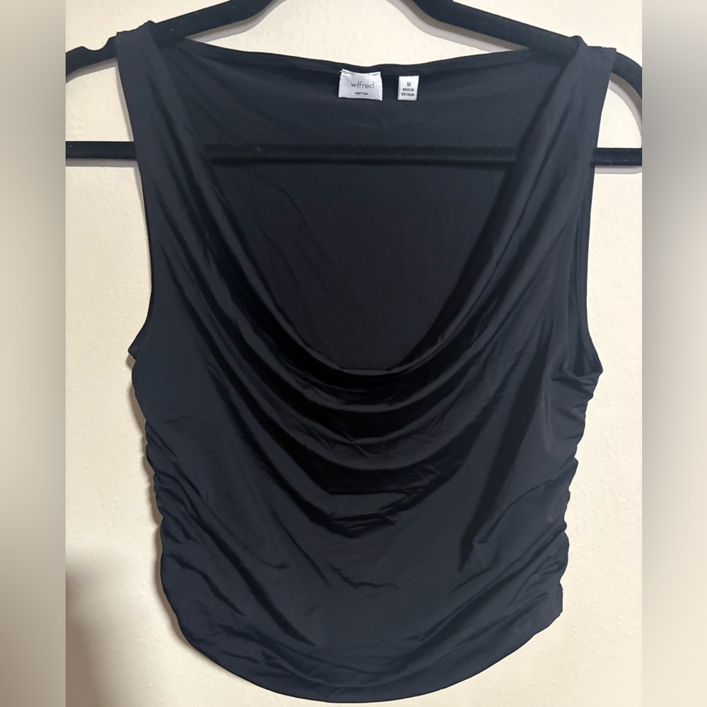 Aritzia Wilfred Elegant Black Women's Top Size Medium